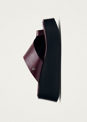 Nova Rift Burgundy Leather Sandals from Alohas