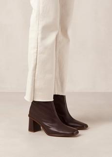 West Cape Wine Burgundy Leather Ankle Boots from Alohas
