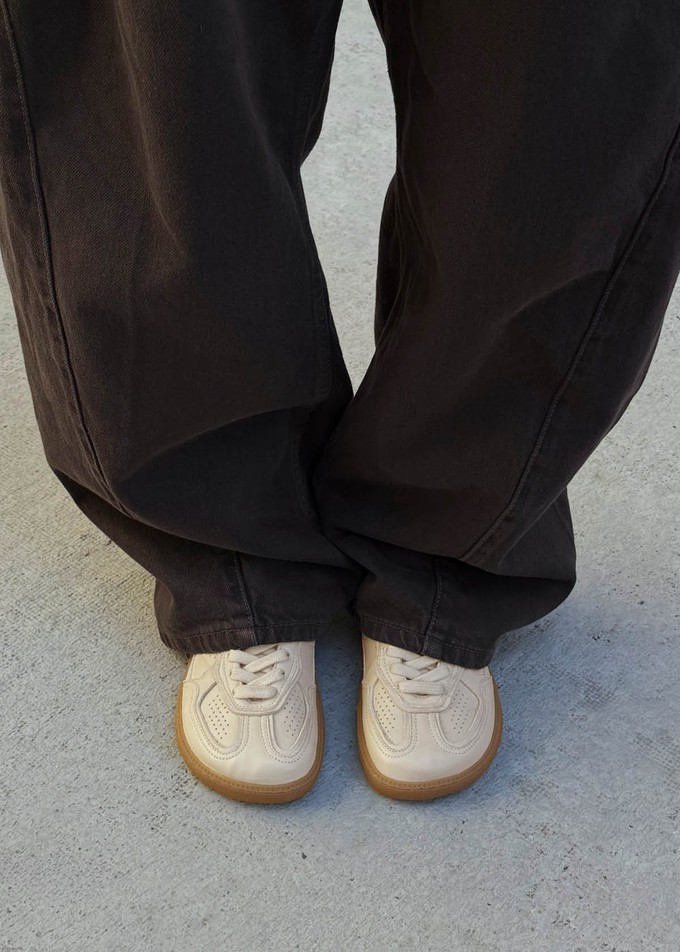 Tb.00 Barefoot Cream Leather Sneakers from Alohas