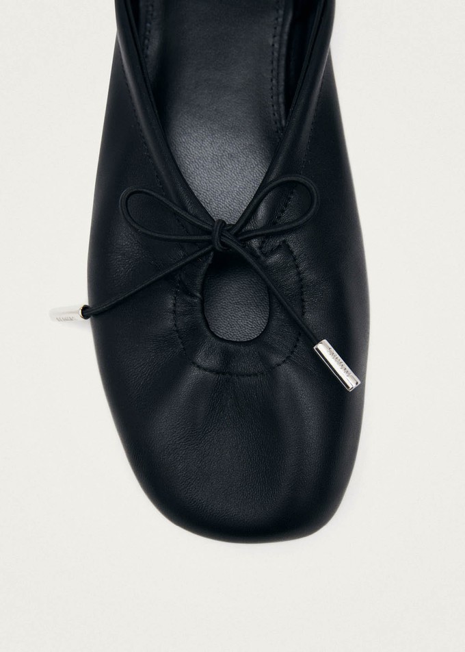Oli Black Leather Ballet Flats from Alohas
