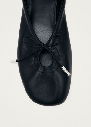 Oli Black Leather Ballet Flats from Alohas