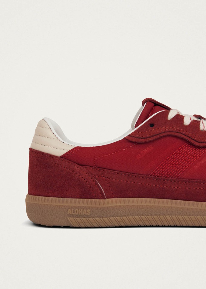 Project Cece | Tb.490 Rife Sheen Red Leather Sneakers