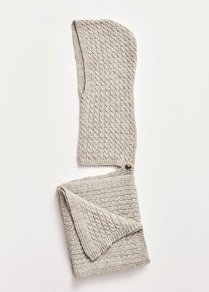 Kylie Gray Tricot Scarf from Alohas