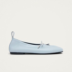 Rosalind Blue Leather Ballet Flats from Alohas