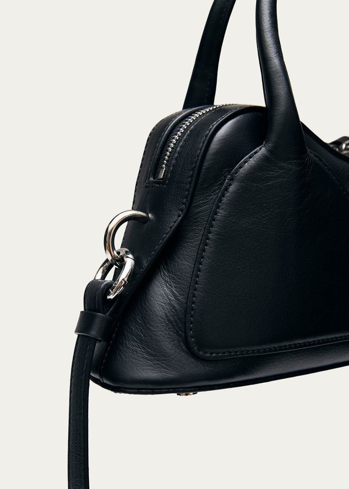 Hilma Mini Black Leather Bag from Alohas