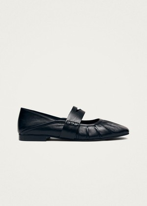 Bargo Black Leather Ballet Flats from Alohas