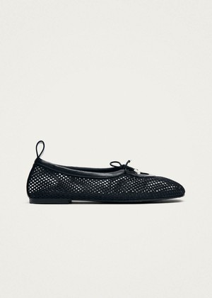 Rosalind Mesh Black Ballet Flats from Alohas