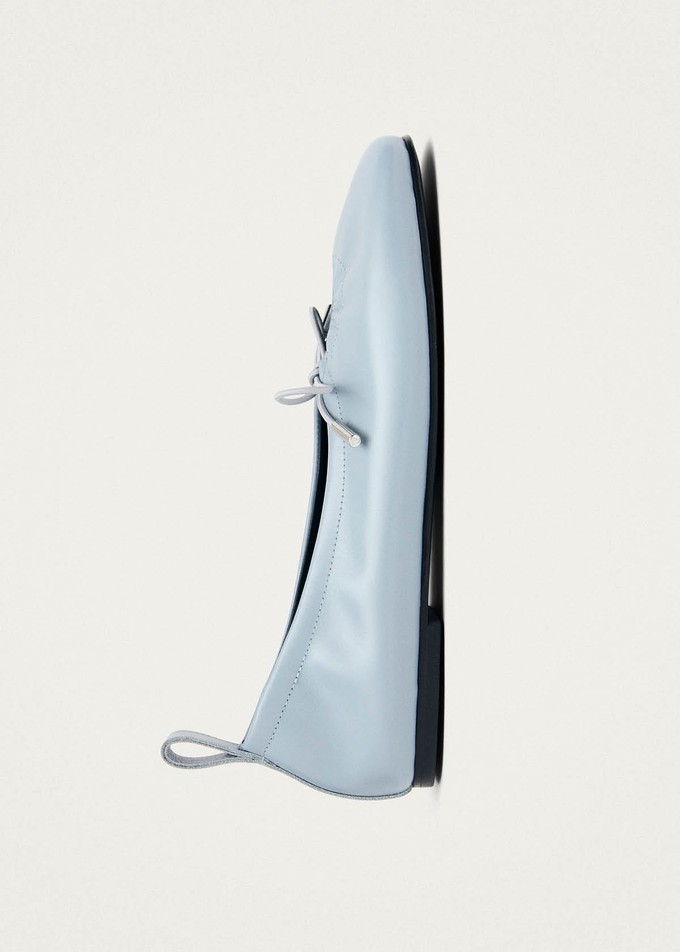 Rosalind Blue Leather Ballet Flats from Alohas