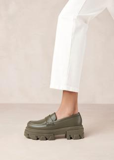 Trailblazer Green Leather Loafers via Alohas