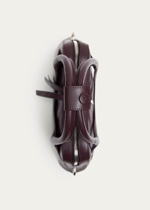 Hilma Mini Vinyl Burgundy Leather Bag from Alohas