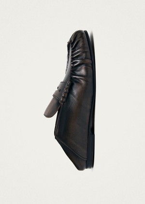 Aven Mule Vintage Effect Brown Leather Loafers from Alohas