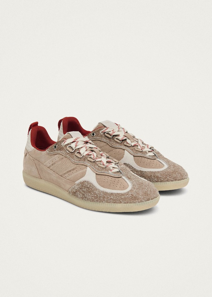Tb.490 Trek Beige Leather Sneakers from Alohas