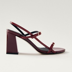 Elyn Onix Burgundy Leather Sandals from Alohas