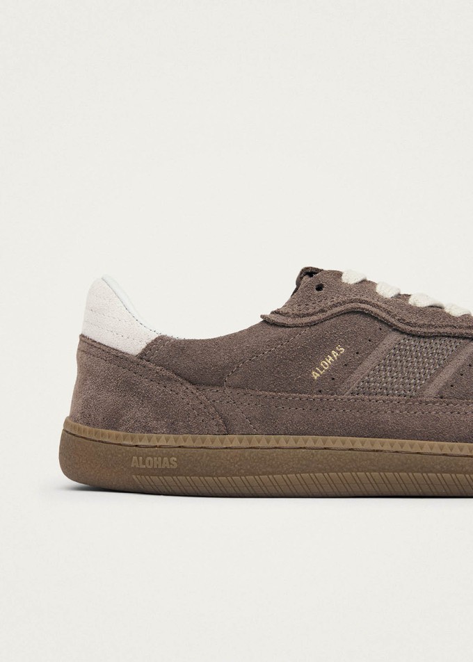 Tb.00 Barefoot Rife Taupe Leather Sneakers from Alohas