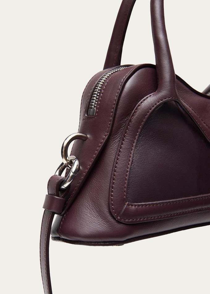 Hilma Mini Vinyl Burgundy Leather Bag from Alohas