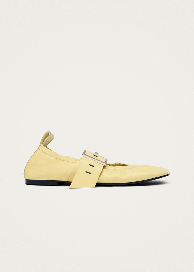 Sarea Vanilla Leather Ballet Flats from Alohas
