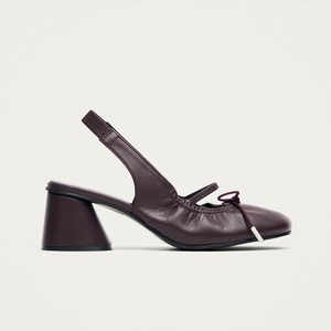 Marly Burgundy Leather Pumps from Alohas