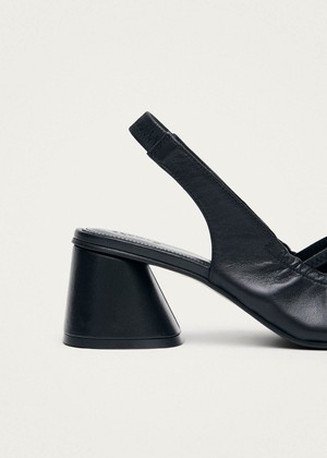 Marly Black Leather Pumps from Alohas