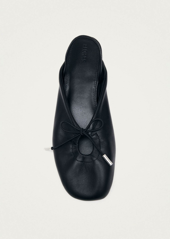 Oli Black Leather Ballet Flats from Alohas