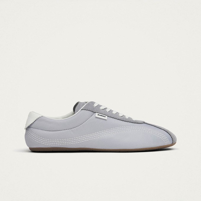 Tb.267 Welle Nylon Pale Blue Leather Sneakers from Alohas