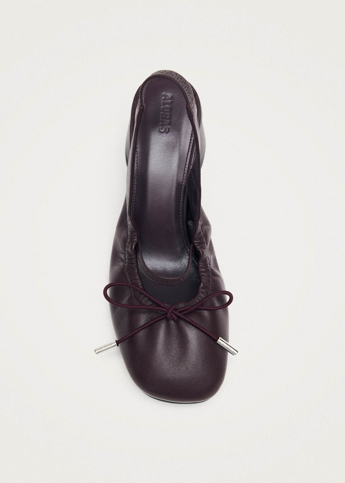 Marly Burgundy Leather Pumps from Alohas
