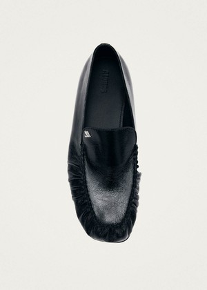 Gabe Rift Black Leather Loafers from Alohas