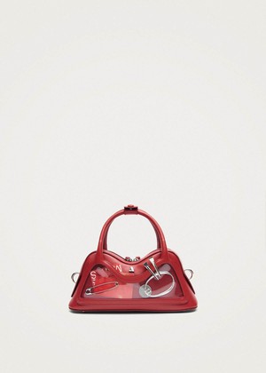 Hilma Mini Vinyl Red Leather Bag from Alohas