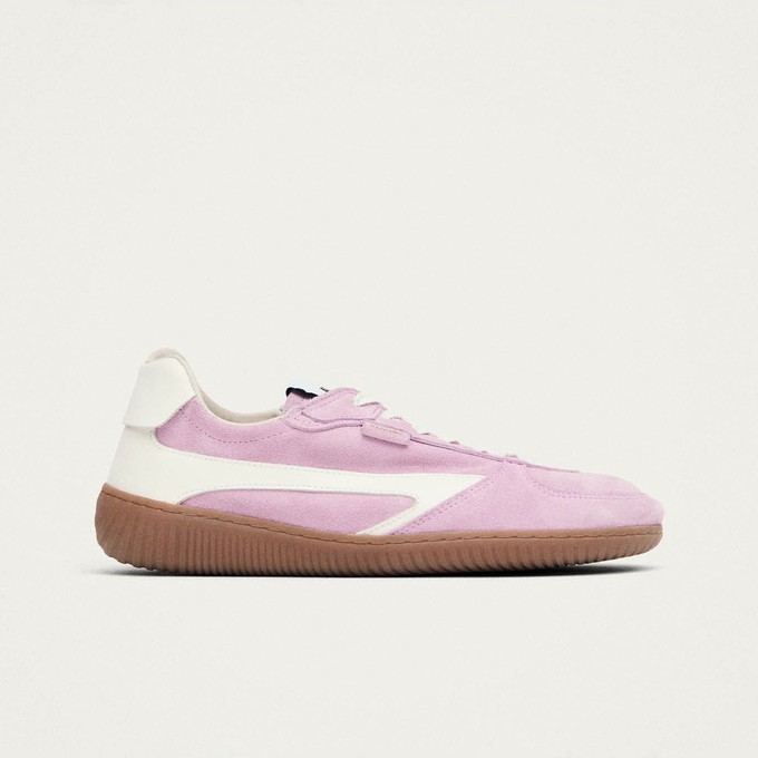 Tb.83 Barefoot Suede Pink Leather Sneakers from Alohas
