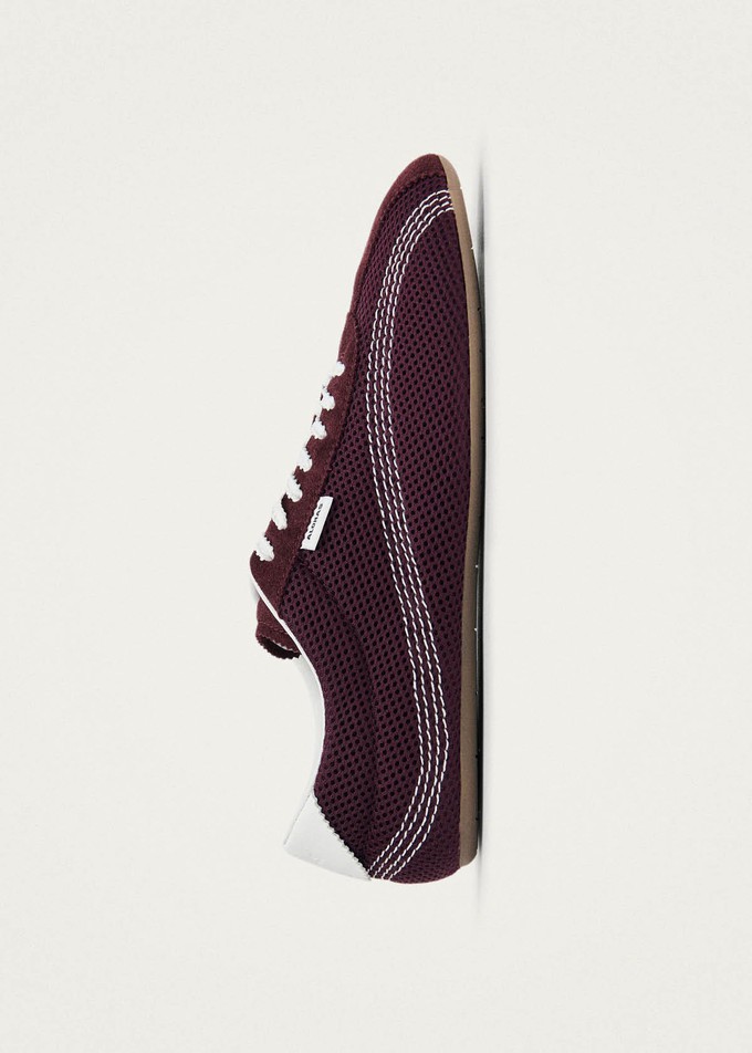 Tb.267 Welle Mesh Burgundy Leather Sneakers from Alohas