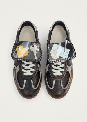 Tb.490 Club Vinyl Vintage Effect Brown Leather Sneakers from Alohas
