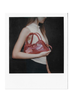 Hilma Mini Vinyl Red Leather Bag from Alohas