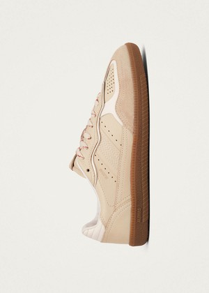 Tb.490 Rife Grain Cream Leather Sneakers from Alohas