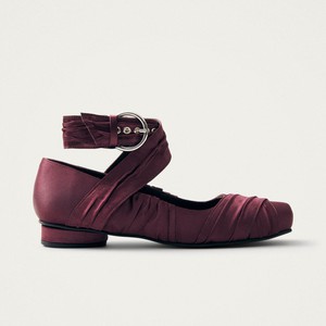Volant Silky Burgundy Ballet Flats from Alohas