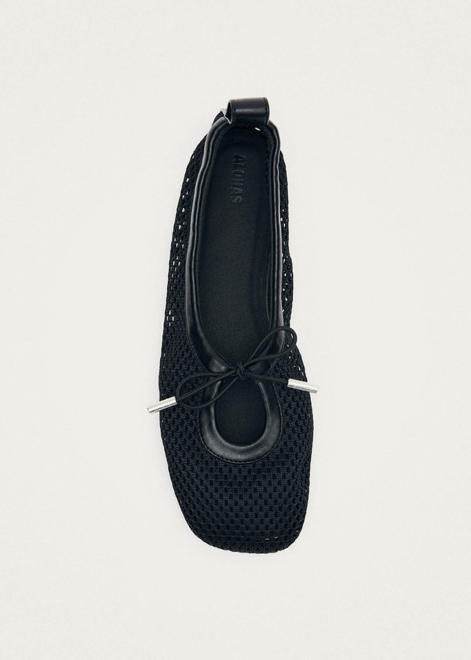 Rosalind Mesh Black Ballet Flats from Alohas