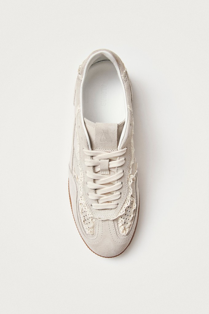 Project Cece | Tb.490 Crochet Cream Leather Sneakers