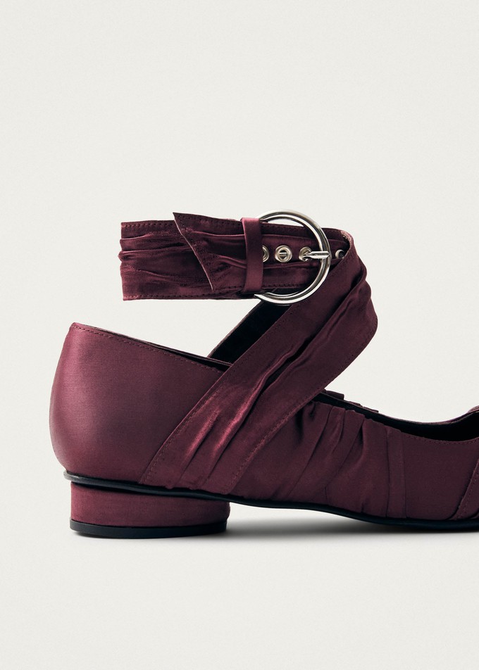 Volant Silky Burgundy Ballet Flats from Alohas