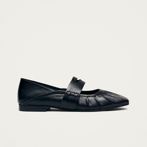 Bargo Black Leather Ballet Flats from Alohas