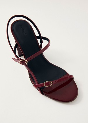 Elyn Onix Burgundy Leather Sandals from Alohas