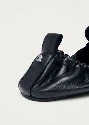 Sage Black Leather Loafers from Alohas