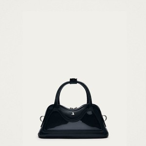 Hilma Mini Vinyl Black Leather Bag from Alohas