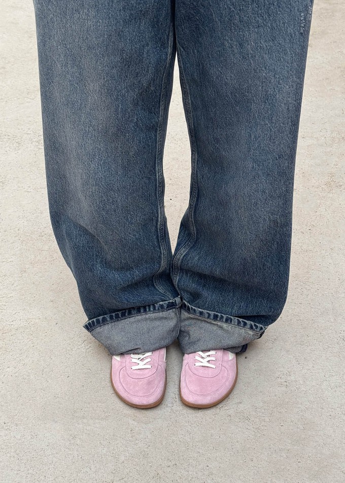 Tb.83 Barefoot Suede Pink Leather Sneakers from Alohas