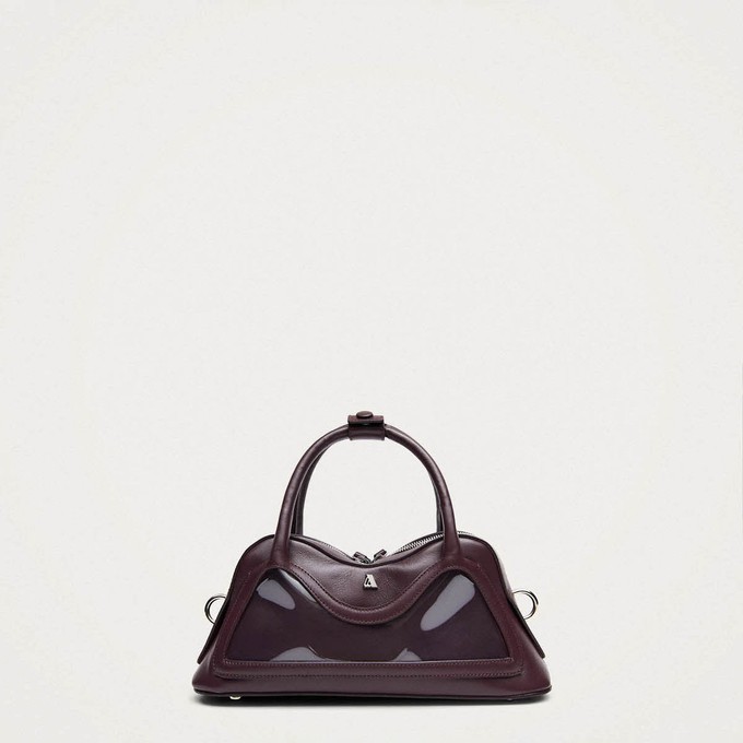 Hilma Mini Vinyl Burgundy Leather Bag from Alohas