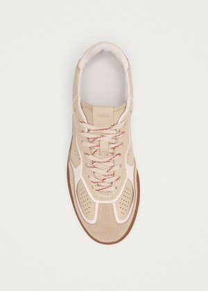 Tb.490 Rife Grain Cream Leather Sneakers from Alohas