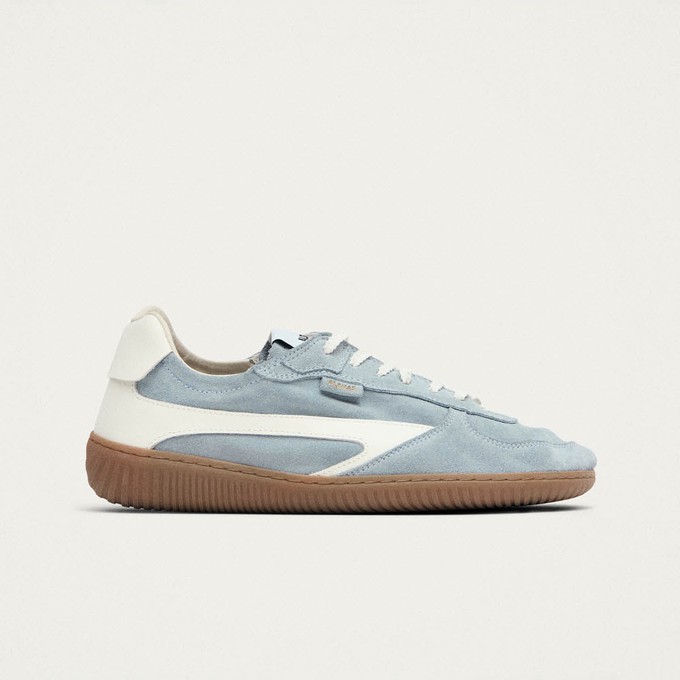 Tb.83 Barefoot Suede Dusty Blue Leather Sneakers from Alohas
