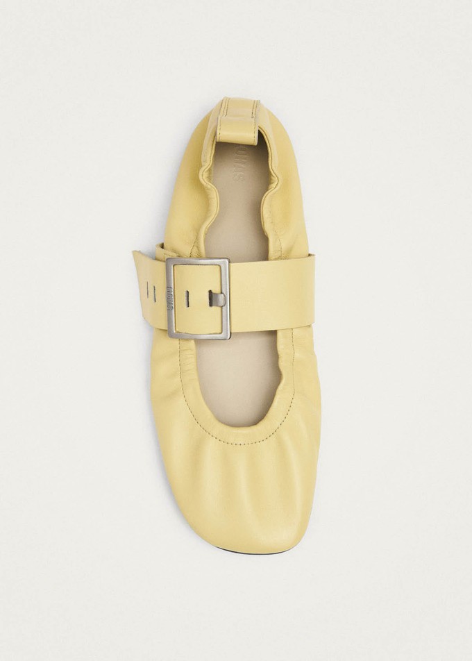 Sarea Vanilla Leather Ballet Flats from Alohas