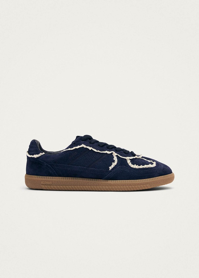 Tb.490 Crochet Navy Leather Sneakers from Alohas