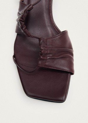 Juniper Burgundy Leather Sandals from Alohas