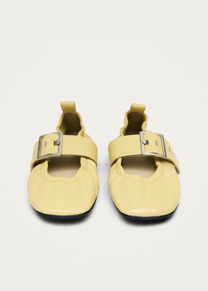 Sarea Vanilla Leather Ballet Flats from Alohas