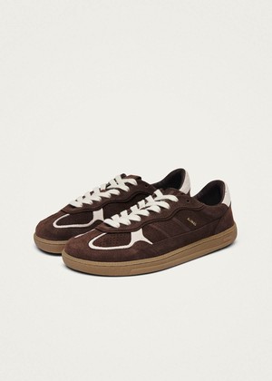 Tb.00 Barefoot Rife Cocoa & Off White Leather Sneakers from Alohas