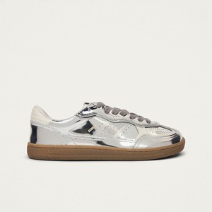 Tb.00 Barefoot Rife Shimmer Silver Cream Leather Sneakers from Alohas